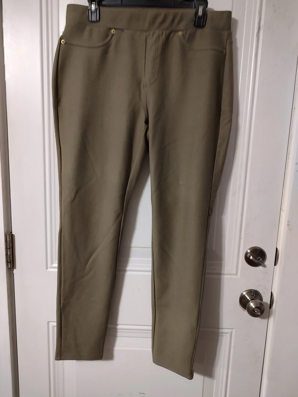 Michael Kors Olive Green Skinny Jeans